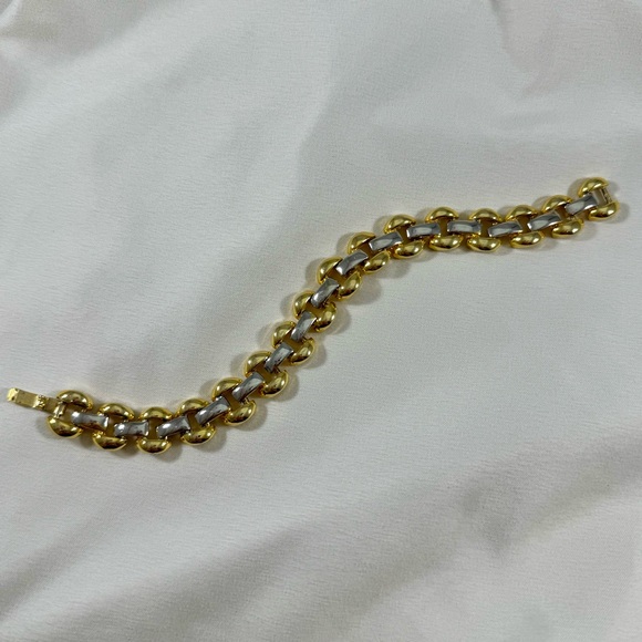 Vintage Y2K gold and silver chunky bracelet with large links. Great condition! - Picture 3 of 8